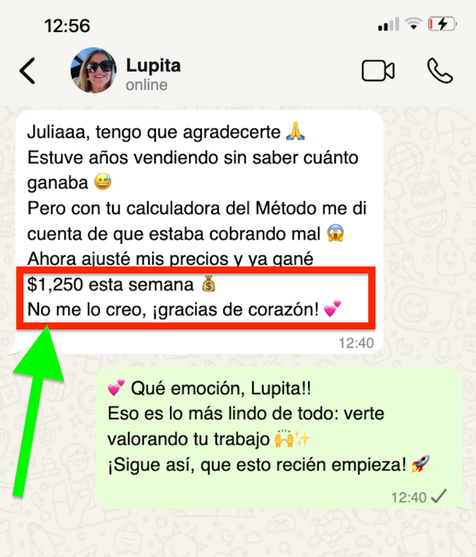 Lupita preparando galletas